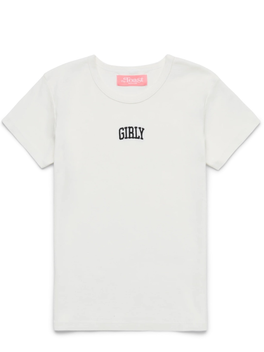 ‘GIRLY’ White Baby Tee